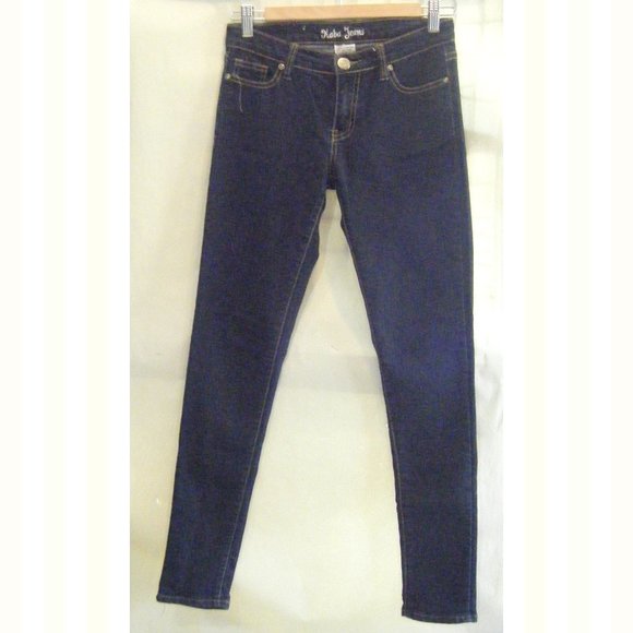 Kaba Dark Blue Skinny Leg Jeans Size 7 - Picture 1 of 5